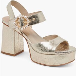 LIKE NEW Dolce Vita Bobby Imitation Pearl Platform Heels